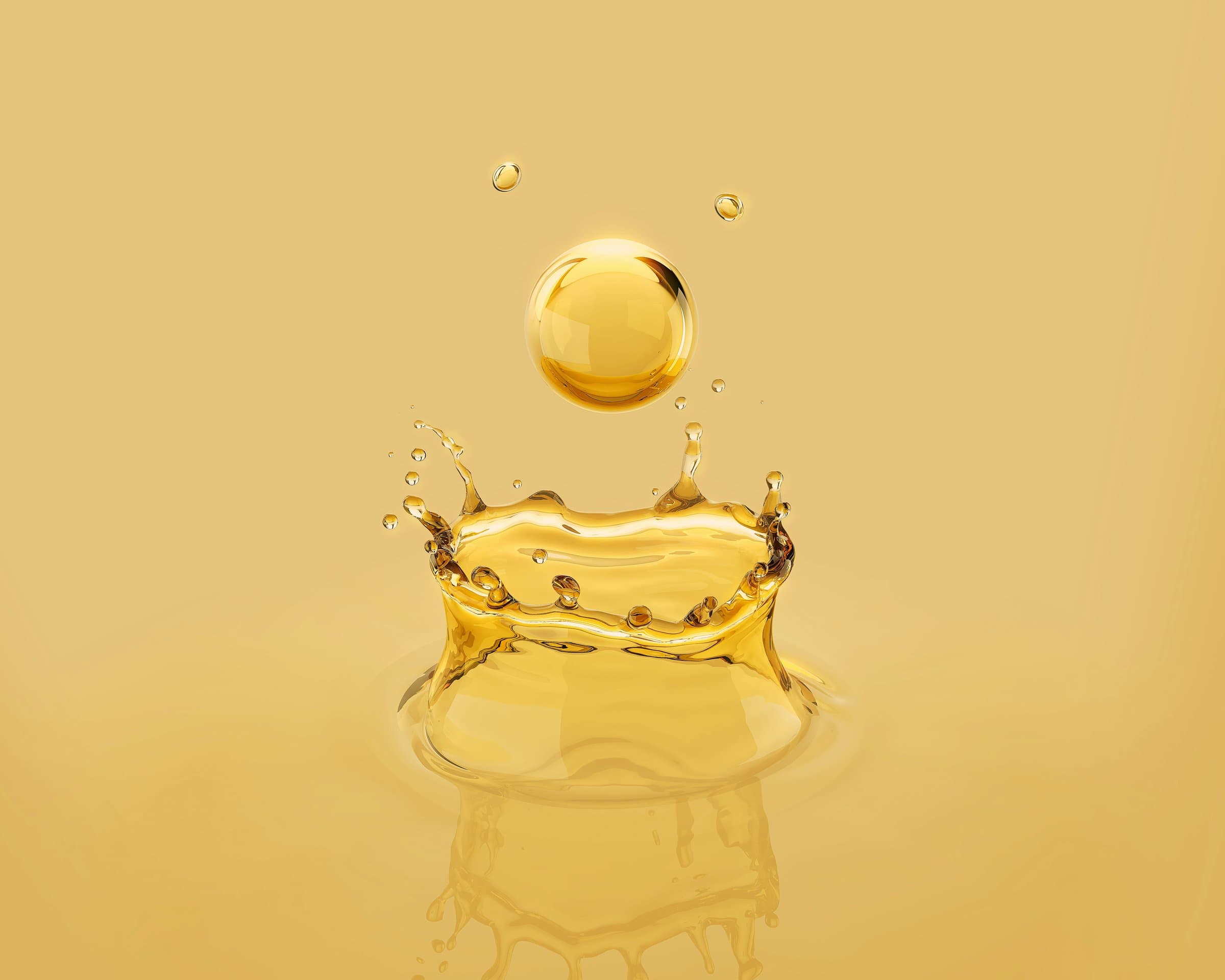 A golden drop in suspended space, the space between stimulus and response