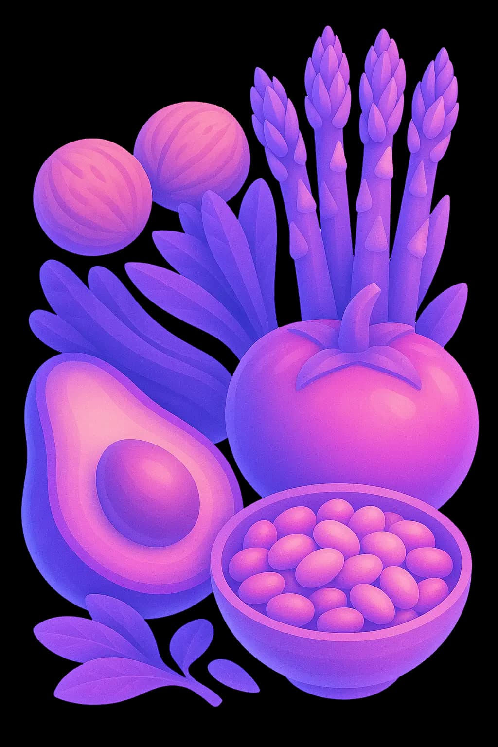 Folate character illustration
