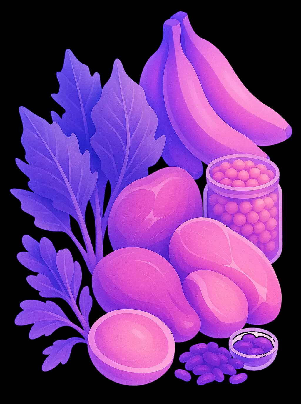 Vitamin B6 character illustration