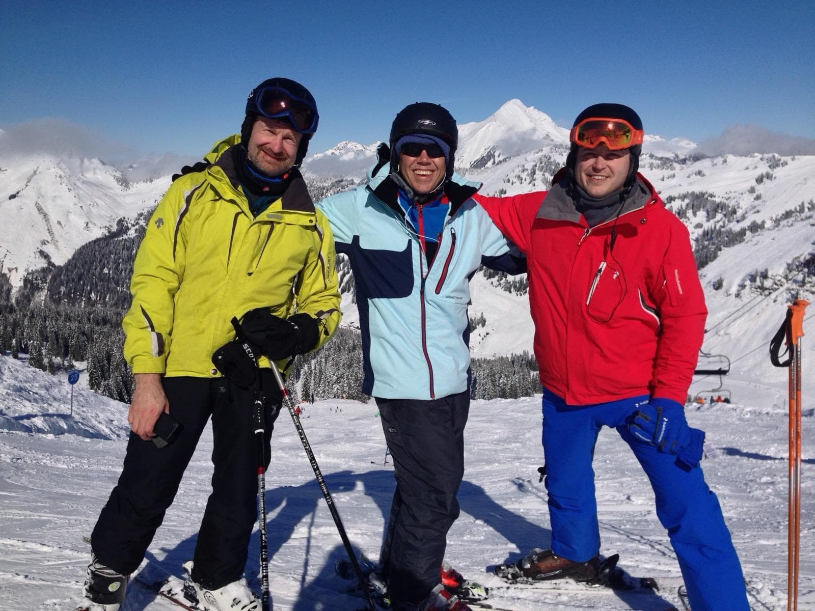 Jay McHale skiing in the Alps, 2014