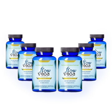 Gold Flow Club offers members our gold standard offering a semi-annual subscription of six 90-capsule bottles, for a daily consumption of three capsules of FlowVeda to continue the success from the two-month Starter Kit trial.